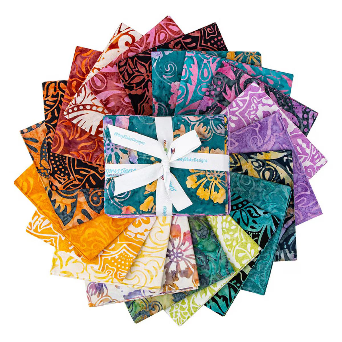 Expressions Batiks Garden Fresh Fat Quarter Bundle - 20 pcs - August 2025 Release