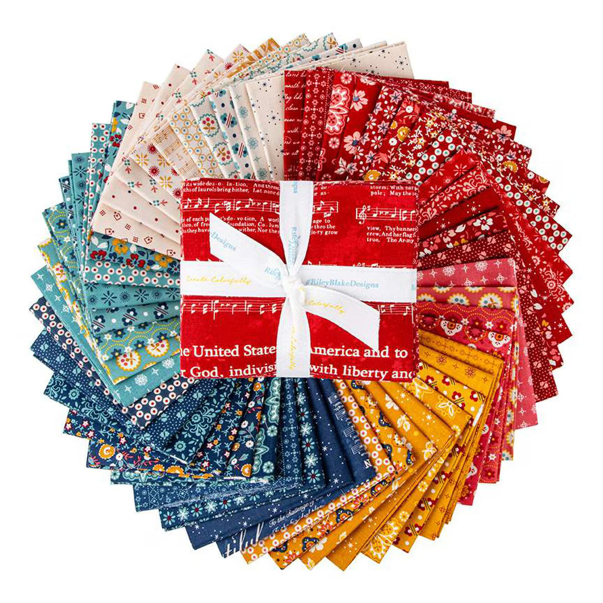 Riley Blake Americana Fat Quarter Bundle - 52 Pieces by Lori Holt